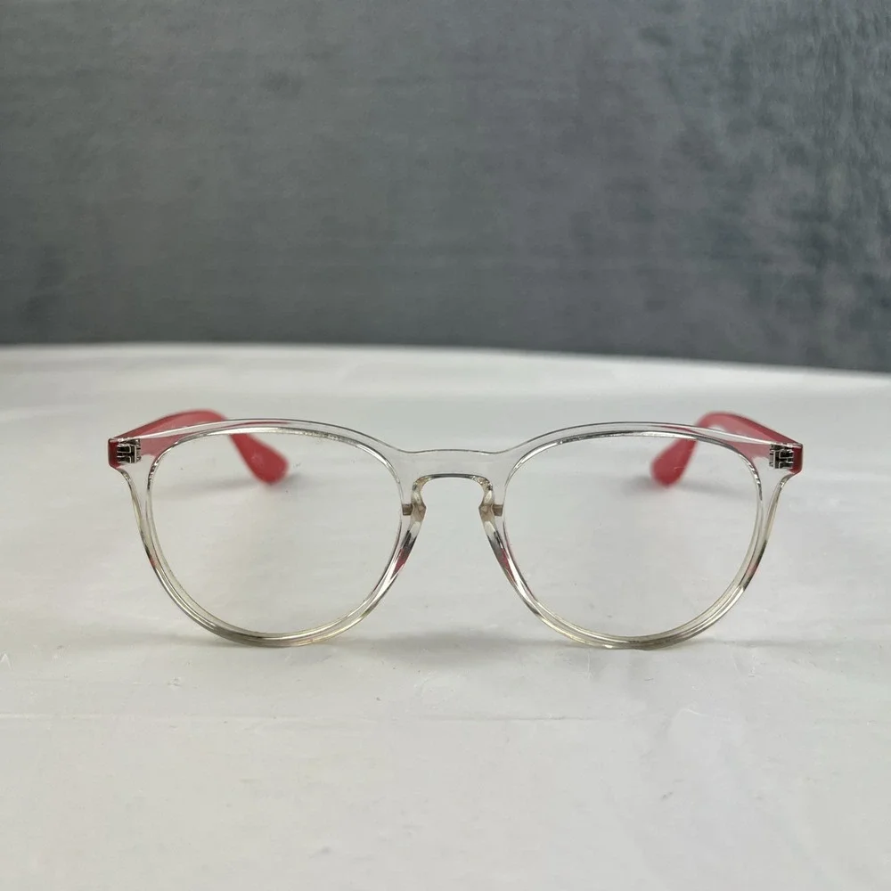 Ray-Ban RB7046 5950 Eyeglasses Clear Coral 51-18-140 Frames Only EUC